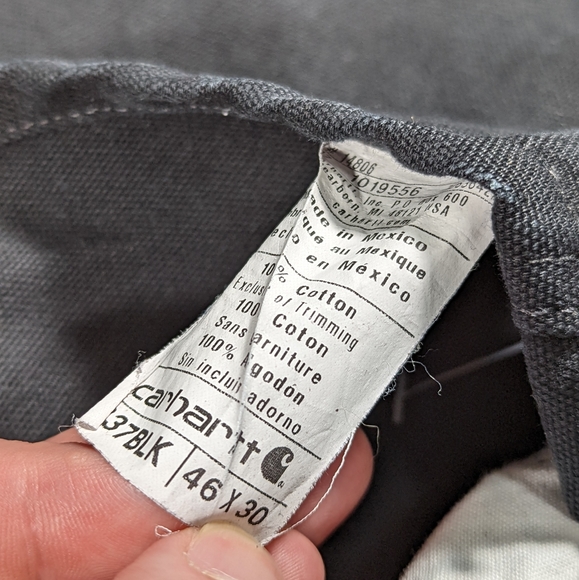 Carhartt Sz 46x30 Black Bibs - Picture 4 of 4